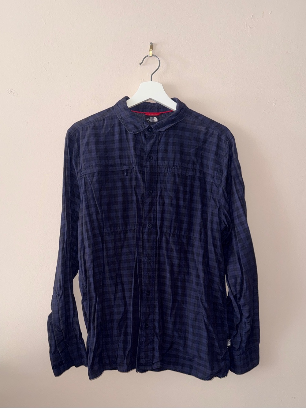 The North Face Men's Light Weight Tartan Plaid Outdoor Button Shirt - Medium